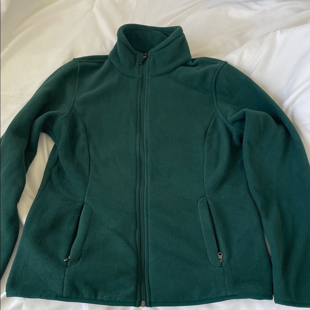 Amazon Essentials Dark Green Fleece Jacket